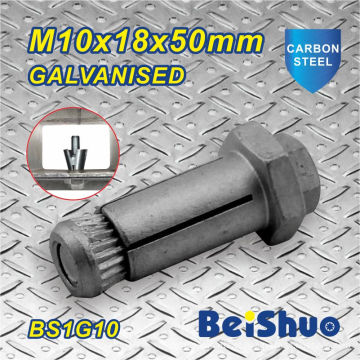 M10X18X50mm Baixo Pirce parafuso de âncora galvanizado para aço